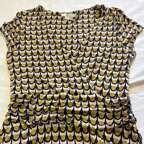 Boden Womens 6 Small Lily Jersey Midi Dress Soft Comfortable Artsy Geometric - Picture 6 of 10